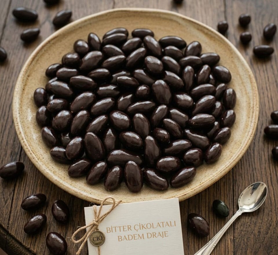 Bitter Çikolatalı Badem Draje