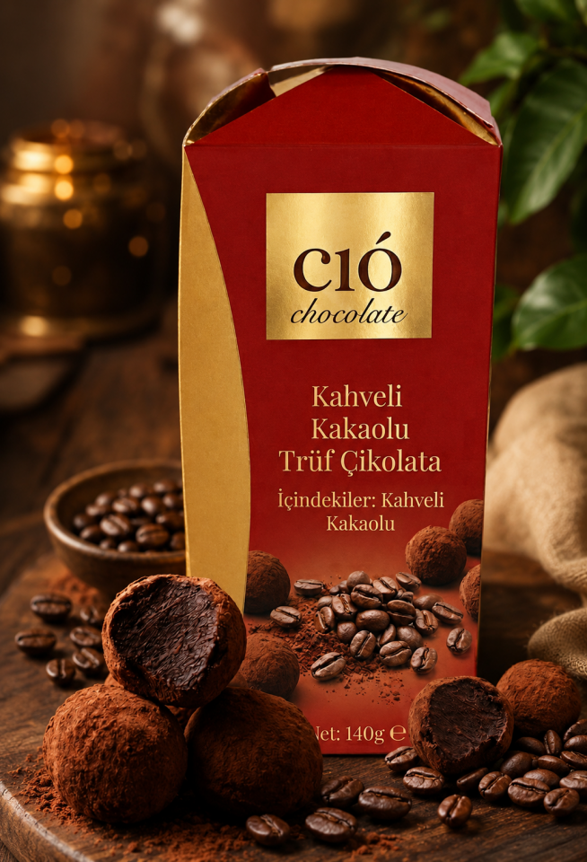 Kahveli Kakaolu Trüf Çikolata